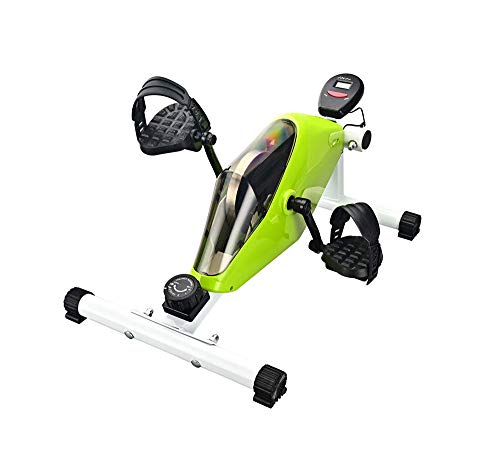 Image of Pedal Exercisers Under Desk Pedal Exerciser-Stationary Mini Exercise Bike-Mini Spin Bike Low Impact Exercise with Adjustable Resistance-Portable Office Home Fitness Equipment