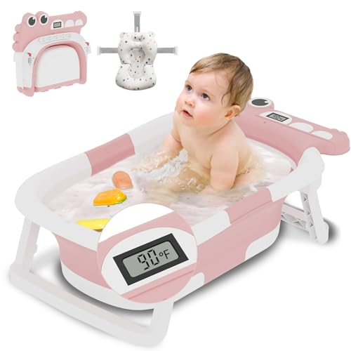 Image of Collapsible Baby Bathtub, Pink