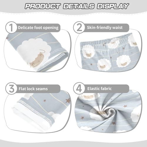 Girls Leggings Cute Pet Lamb Toddler Girls Clothes Leggings for Girls Toddler Girls Leggings 3-4T3