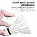 ALPSPORT 808 12 Pack White Goose Feather Badminton Shuttlecocks Birdies, High Speed Training Shuttlecock Balls with Great Stability and Durability for Indoor Outdoor Sports