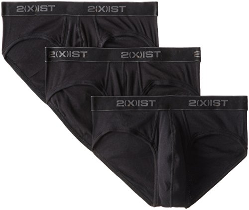 2(X)IST Men's Essential Cotton No Show Brief 3-Pack