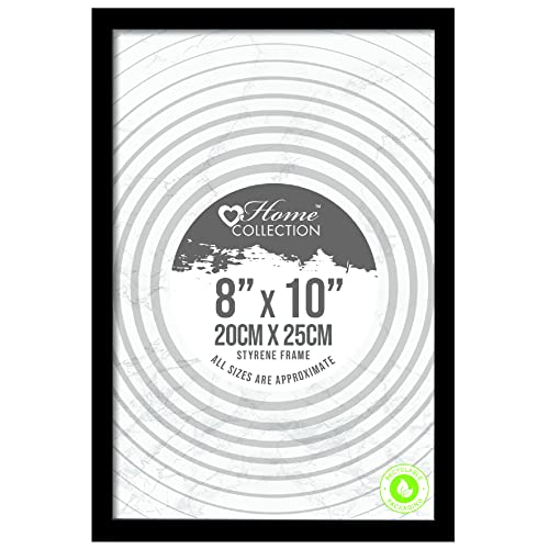 Black Nouveau Simple Design Styrene Photo Frame 8x10"