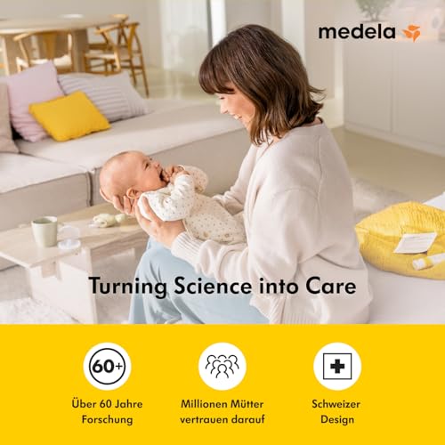 Medela Swing Maxi Hands-free Elektrische Doppelmilchpumpe – Einfaches und intuitives Design für unterwegs – Verbindbar mit der Medela Family App