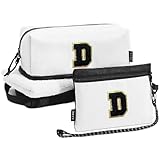 Borsa da toilette separata asciutto-bagnata: progettata per l'organizzazione! Il fondo ha uno scomparto impermeabile (adatto per asciugamani, spazzolini da denti, pennelli da trucco), mentre la parte superiore aperta include 2 tasche in rete (ideali per rossetti, chiavi). Le doppie cerniere garantiscono un accesso fluido e rapido.