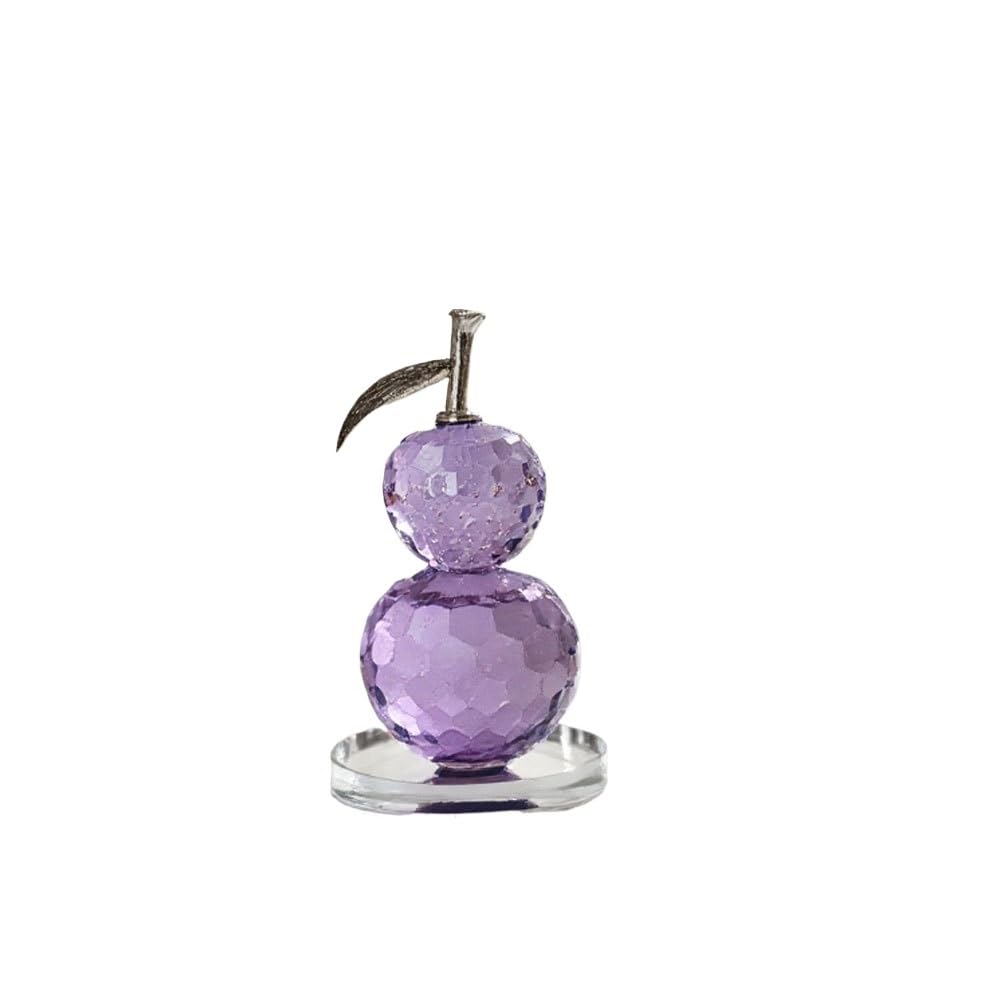 Huffa Purple Crystal Gourd Ornaments For Living Room Study Wine Cabinet Decor