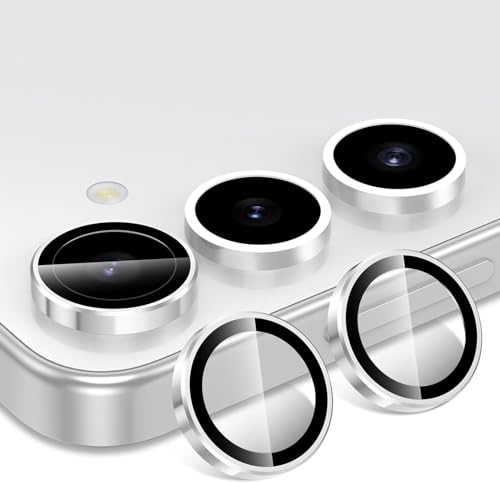Image of JGD PRODUCTS Premium Camera Lens Protector Compatible For Samsung Galaxy S24 5G (Grey) Camera Lens Protector - 9H Tempered Glass, Military-Grade Anti-Scratch, Case-Friendly, Easy Install Frame