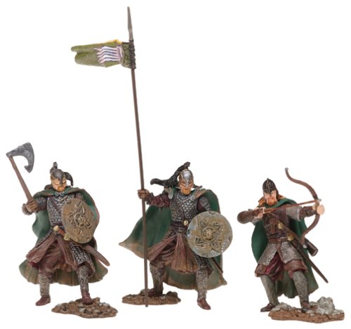 Lord of the Rings Armies of Middle Earth; Men of the Rohan Army Figure Set 1/24 Scale