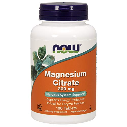 NOW Magnesium Citrate 200mg (100Tabs) - Foods