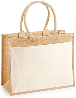 Westford Mill W427 Cotton Pocket Jute Shopper