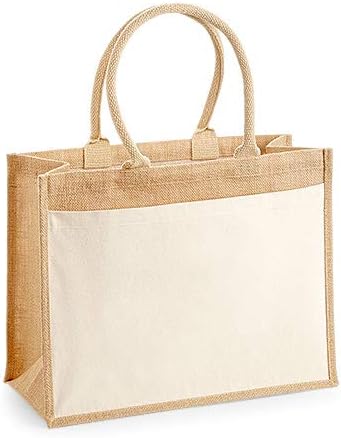 Westford Mill W427 Cotton Pocket Jute Shopper