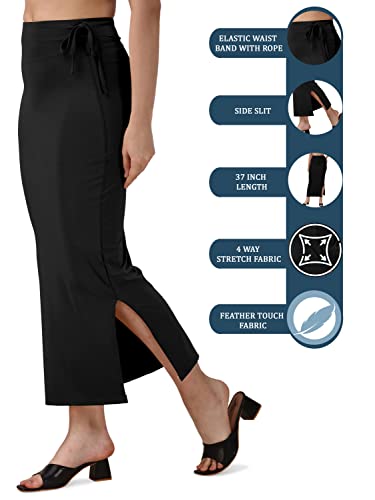 Image of Mehrang Microfiber Saree Shapewear Petticoat for Women, Cotton Blended Shape Wear Dress for Saree