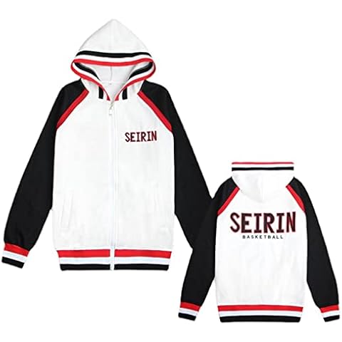 Kuroko's Basketball Hoodie Kuroko No Basket Basuke Seirin School Uniform Kuroko Tetsuya Cosplay Zipper Hooded Jacket Casual Sportswear Cover