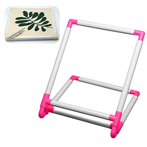 Justdolife Bastidor De Bordado Clip Universal Creativo Soporte De Punto De Cruz...