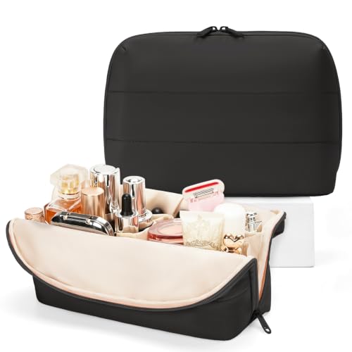 Wandering Nature Puffer Standing Fold-Down Toiletry & Makeup Bag (3 colors) - image 1
