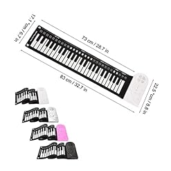 SUFUBAI Piano pliable 49 touches multifonctionnel flexible enroulable piano électronique portable en silicone pour… - Les Beatles, Paul McCartney, John Lennon, RIngo Starr, George Harrison SUFUBAI Piano pliable 49 touches multifonctionnel flexible enroulable piano électronique portable en silicone pour… – Image 2