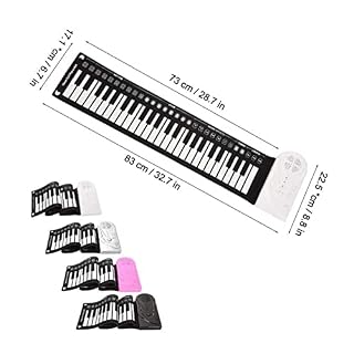 SUFUBAI Piano pliable 49 touches multifonctionnel flexible enroulable piano électronique portable en silicone pour… - Les Beatles, Paul McCartney, John Lennon, RIngo Starr, George Harrison SUFUBAI Piano pliable 49 touches multifonctionnel flexible enroulable piano électronique portable en silicone pour… – Image 2