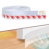 Draft Excluder Tape for Doors,– 100% Silicone Window Seal Strip, Strong Adhesive, Flexible Sealing for Gaps & Drafts, Perfect for Energy Efficiency and Winter Weatherproofing, 25MMTransparent