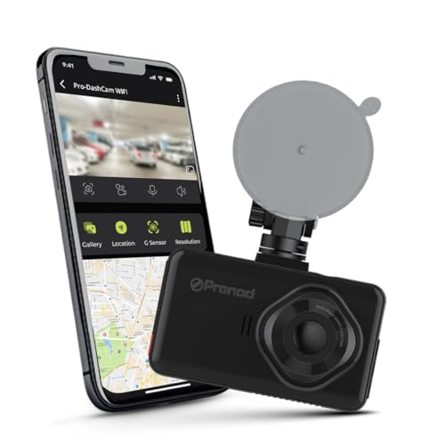 Image of PRONOD 2K+1K Dash Cam for Car Front and Rear | Dashcam for Car with Mic, 3 inch Touch Screen, WiFi App Control, GPS Tracking, Night Vision, G-Sensor, 24H Parking Mode, Supports 128GB | Free Hardwire Kit