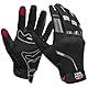 KEMIMOTO Motorrad Handschuhe, Motorradhandschuhe Herren mit Touchscreen, Knöchelschutz, Sommer Handschuhe für Mountainbike, Fahrrad, Motorcross, Roller, Wandern, Klettern Schwarz L