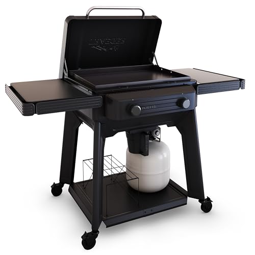 Traeger Grills Flatrock 2 Zone 26-Inch Flat Top Griddle Outdoor Gas Grill with Dual-Zone TruZone Cooking Even Heat and EZ-Clean Grease Management Premium Propane Griddle for Outdoor Cooking