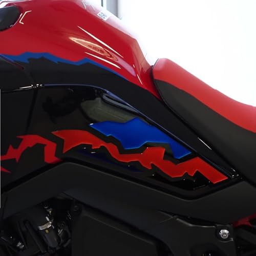 Resin Bike Adesivi Moto Compatibile con Honda CRF1100L Africa Twin 1100 2024-2025. Protezioni Laterali Serbatoio Grip da Urti e Graffi. Adesivi Resinati con Effetto 3D Made in Italy