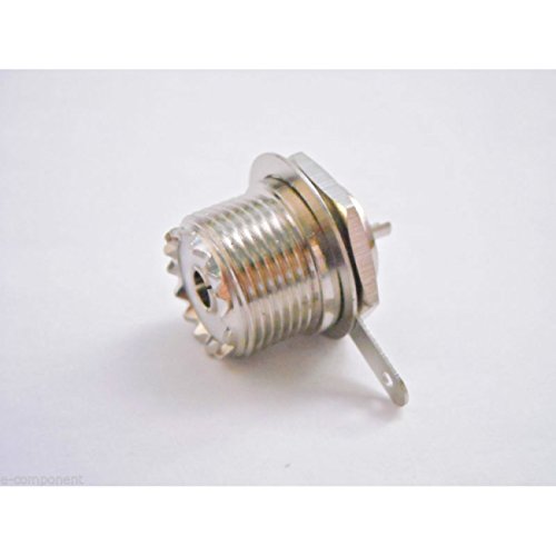 Tweeter Focal Connettore UHF SO239 Femmina A Pannello - Per Montaggio Su Flangia Quadrata, Compatibile PL-259 Adattatore Pl259 So239 - Foto 4