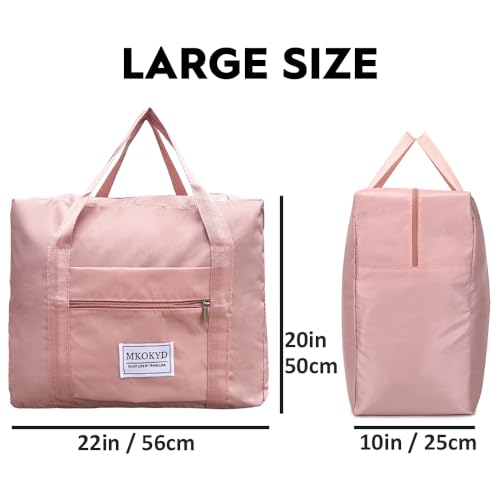 Large Duffel Bags for Travel, 70L Foldable Travel Tote Bags, Weekender Overnight Bags for Men & Women with Trolley Sleeve2