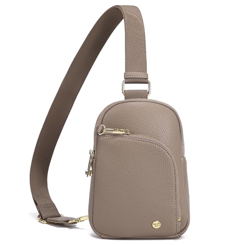 Image of INICAT Travel Sling Bag, Anti Theft Crossbody Bag for Women | RFID Blocking, 8 Card Slots, Back Zippered Pocket, Metal Zippers,Switchable Strap