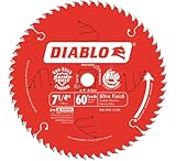 Diablo Ultra Finish Circular Saw Blade - 7 1/4in. 60 Tooth, Fine Finish, Model Number D0760X