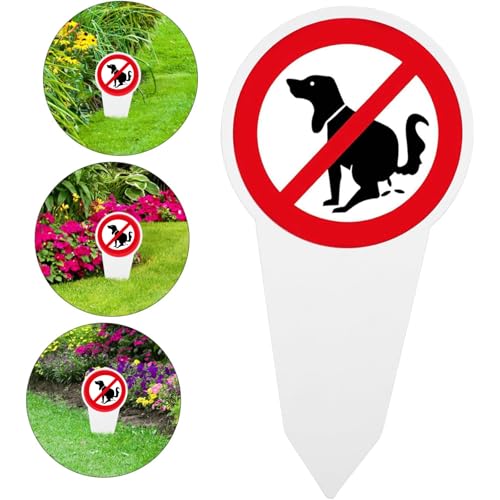 4 Stück Schild Hunde Kacken Verboten, 30 * 15 cm Kein Hundeklo Schild, Hier Ist Kein Hundeklo, aus PVC 3 mm Beidseitig Bedruckt Wetterfest UV-Schutz, für Außenbereich, Innenhöfen und Parks