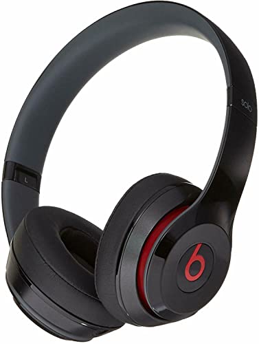 Beats by Dr. Dre Beats Solo 2 Headphones Bluetooth Wireless Headphone On Ear | Noise Cancelling | for iOS & Android - Black (Renewed)
