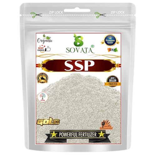 Sovata® SSP Single Super Phosphate, Powerful Essential Organic Fertilizer for Overall Healthy Growth of Plants. (1800 gm)