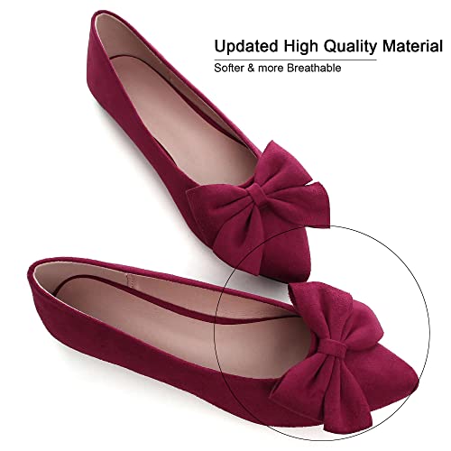 Image of Dear Time Women's Ballet Flats Dress Ballet Shoes Slip on for Office Work Comfortable Shoes