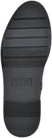 CLIFFS BY WHITE MOUNTAIN Women's Shoes Elie Stacked Heel Ankle Bootie, Black/Fabric, 8 M | Image 6