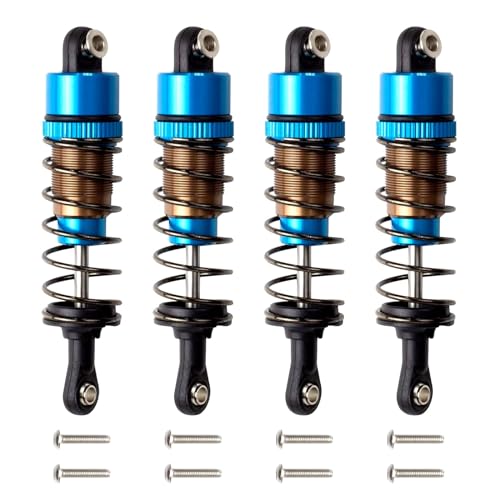 HOBOHY 62mm RC Oil Shock Absorber Damper Kit for 1/10 Tamiya TT01 TT02 1/14 Hyper Go H14BM RC Car Upgrade Parts(blue)