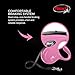 FLEXI New Classic Cord Retractable Dog Leash for Small Dogs up to 26 lbs. – 16 ft., Pink | Tangle-Free Pet Walking Leash with One-Handed Brake, Pause, Lock|German Quality Product