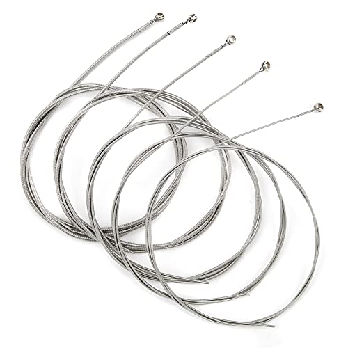 Liyong Conjuntos de 5 cordas para baixo, acessórios de instrumentos musicais banhados a níquel para