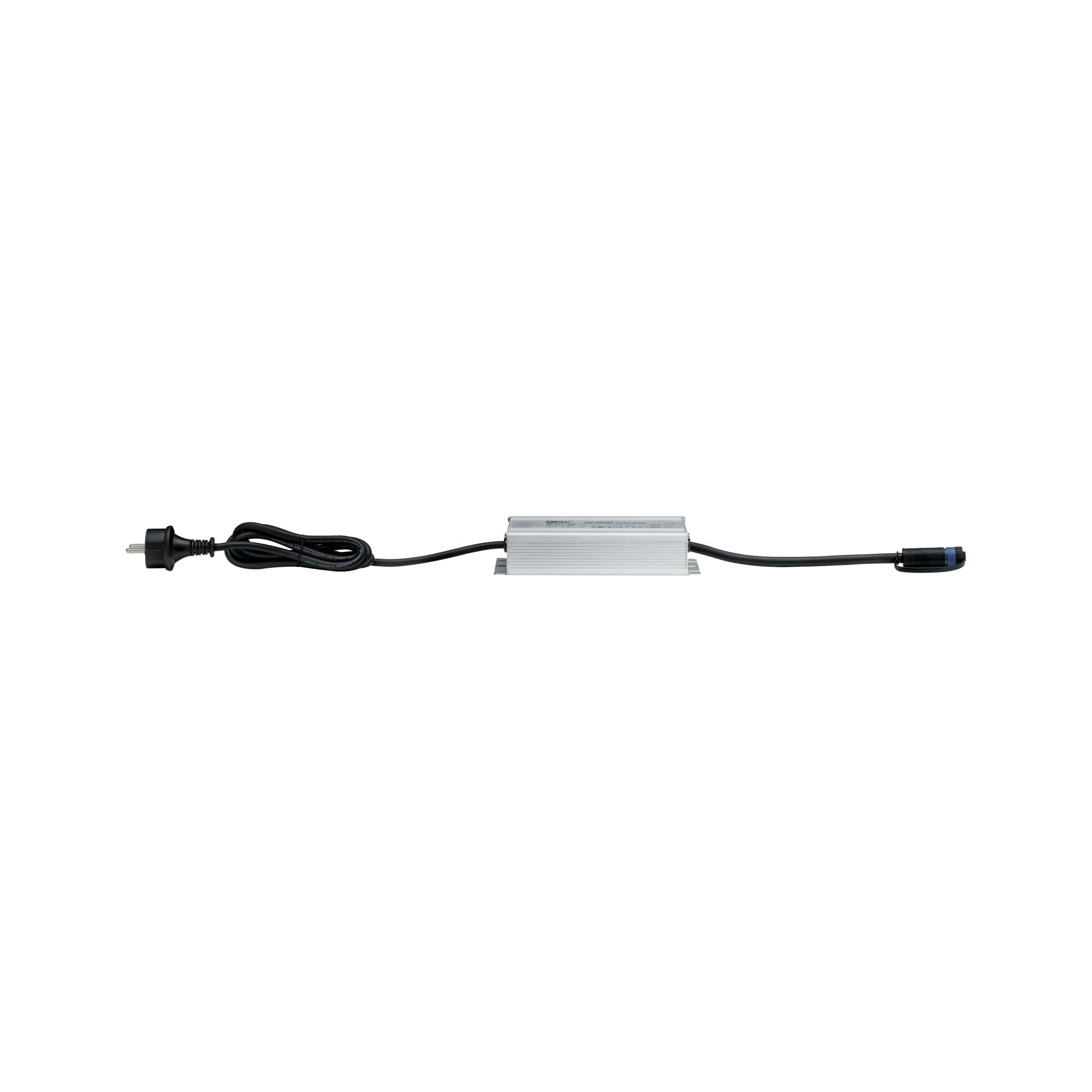 Paulmann 98849 Fuente de alimentación exterior Plug & Shine IP44 230/24 V CC 75 W 98849 Transformador luminarias exteriores, Plateado, 18.6 x 6.4 x 4 cm