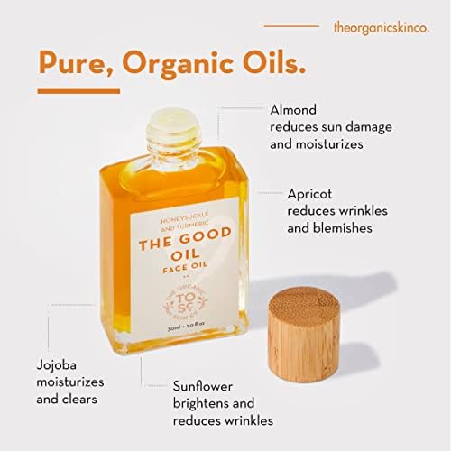Rejuvenating Face Oil | The Good Oil by The Organic Skin Co | Honeysuckle &  Turmeric | Essential Oils for Skin | Jojoba Oil, Rosemary Oil, Sunflower ...
