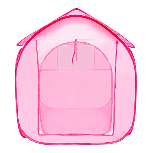 Zippy Toys Barraca Portátil Casa Minnie, Teto Removível, Fácil de Montar, Multicor, Leve Para Transp