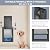 [Petoasis] 3-Flaps Dog Door for Wall, Rust Proof Aluminum Alloy Frame, Extreme Weather Dog Door Can Block Wind, Snow, and Rainwater Intrusion (Black, Large for Wall)