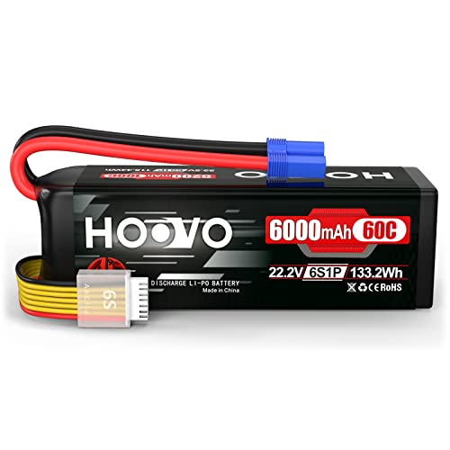 Image of HOOVO 22.2V 6000mAh 60C 6S LiPo Battery with EC5 Plug for RC Quadcopter Truck Boat Airplane Helicopter RC Vehicle