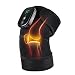 FSA Eligible Knee Massager with Heat and Vibration, Knee Heating Pad for Arthritis with Massage, Heated Knee Brace Wrap Black
