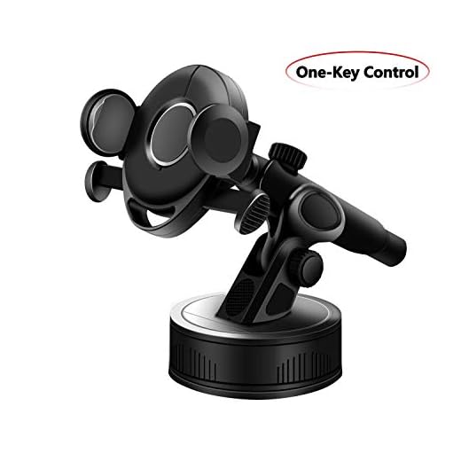 Car Phone Mount, Aictoe Universal Cell Phone Holder Dashboard Windshield Mount Compatible with iPhone XR Xs Max Xs X 8 7 6 Plus Galaxy S10 S10+ S10e S9 Plus