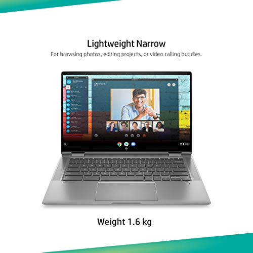 Image of HP Chromebook x360 10th Gen Intel Core i3 14c-ca0005TU 14 inch (35.56cms) Laptop (i3-10110U /8GB /128GB SSD /Chrome OS /Integrated Graphics), Mineral Silver