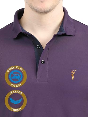 Image of STELLERS Men's Premium Regular Fit Polo T-Shirt's |Feather Touch Feel | Odour Resistant| Anti-Static| Wrinkle Free | Quick Dry | Stretchable | Lightweight | Sweat-Proof