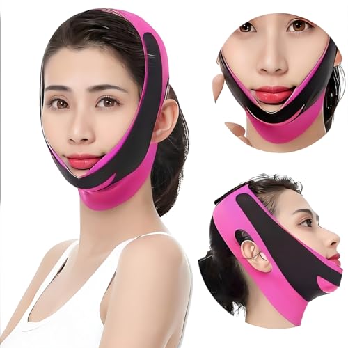 Cinta Faixa Facial para Correção de Papada e Pós-Cirurgias - Afina o Rosto - Redução de Papada, Estí