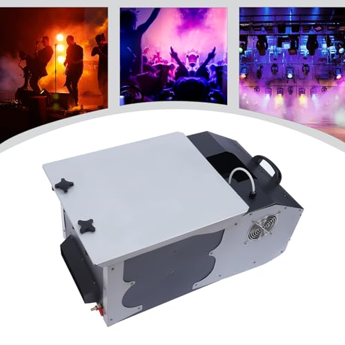 Máquina de humo de bajo nivel de 1200 W con control remoto y DMX, 110 V | Metal duradero, máquina de humo de bajo nivel de 1200 W, control remoto y DMX, fácil configuración para escenario, incluye enchufe estadounidense de 110 V miniatura 2