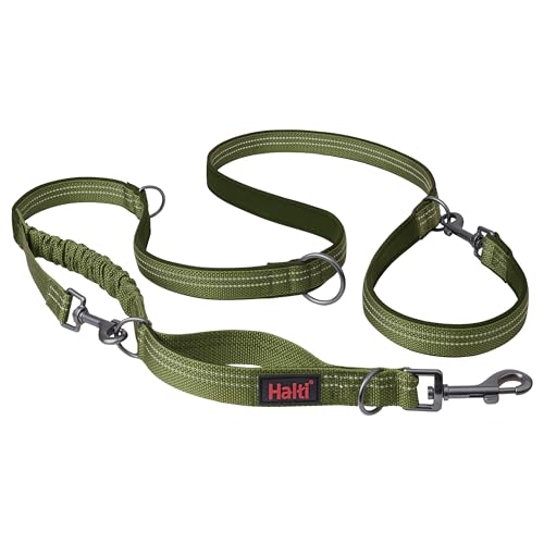 Image of Halti Anatomy Multifunctional Dog Leash | Size Small, Green | Shock Absorbing Double-Ended Leash, Ideal for Puppy and Dog Walking & Training. Comfortable to Hold, Reflective & Lightweight