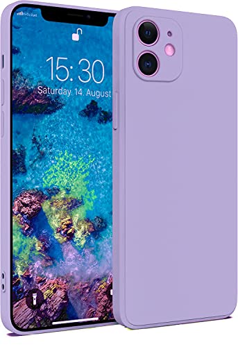Captor Cover iPhone 11 Custodia Colorata in Silicone Liquido, Antiurto, Flessibile, Bordo Rialzato per Schermo e Protezione Fotocamera, Morbida Con Microfibra Interna per iPhone 11 Cover (Viola Lilla)